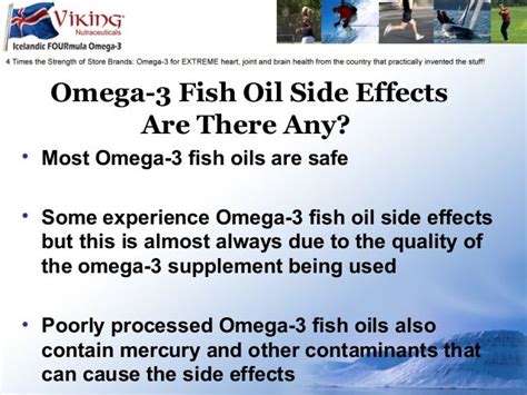 omega 3 fish oil side effects warnings.